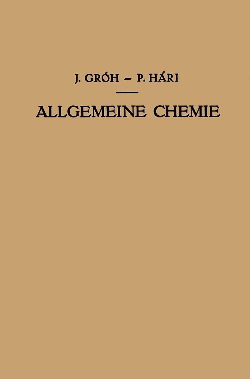 Kurzes Lehrbuch der Allgemeinen Chemie