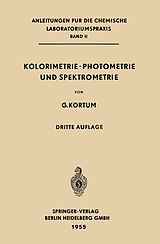 E-Book (pdf) Kolorimetrie · Photometrie und Spektrometrie von Gustav Kortüm