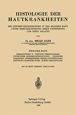E-Book (pdf) Histologie der Hautkrankheiten von Oscar Gans