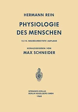 E-Book (pdf) Einführung in die Physiologie des Menschen von Hermann Rein
