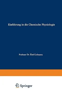 E-Book (pdf) Einführung in die Chemische Physiologie von Emil Lehnartz