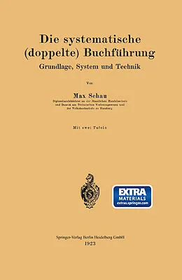 E-Book (pdf) Die systematische (doppelte) Buchführung von Max Schau