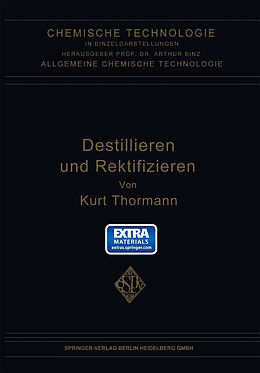 E-Book (pdf) Destillieren und Rektifizieren von Kurt Thormann