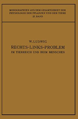 E-Book (pdf) Das Rechts-Links-Problem im Tierreich und Beim Menschen von Wilhelm Ludwig