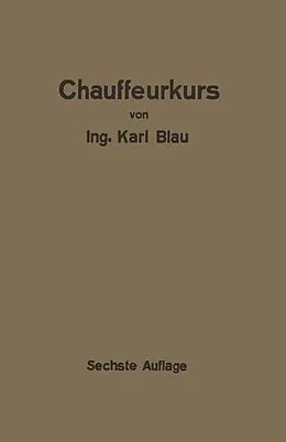 E-Book (pdf) Chauffeurkurs von Karl Blau