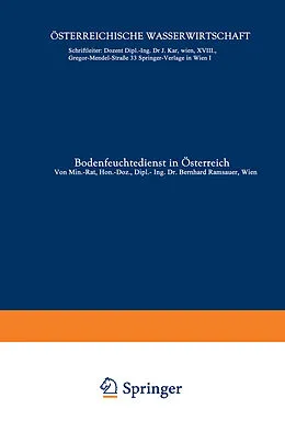 E-Book (pdf) Bodenfeuchtedienst in Österreich von Bernhard Ramsauer
