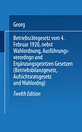E-Book (pdf) Betriebsrätegesetz von Georg Flatow