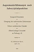 E-Book (pdf) Augenmuskellähmungen nach Suboccipitalpunktion von Hermann Lüdemann-Ravit