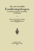 E-Book (pdf) Alte und neuzeitliche Ernährungsfragen von Carl von Noorden