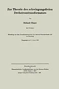 E-Book (pdf) Zur Theorie des schwingungsfreien Drehstromtransformators von Richard Elsner