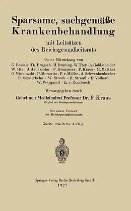 E-Book (pdf) Sparsame, sachgemäße Krankenbehandlung von Friedrich Kraus