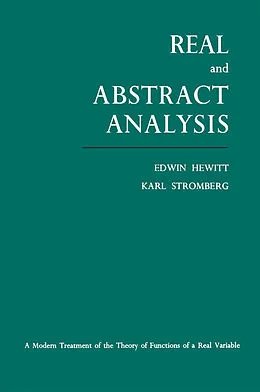 E-Book (pdf) Real and Abstract Analysis von Edwin Hewitt, Karl Stromberg