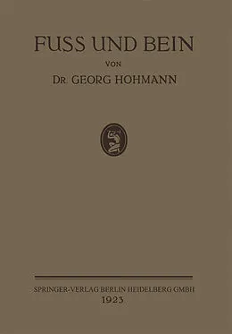 E-Book (pdf) Fuss und Bein von Georg Hohmann
