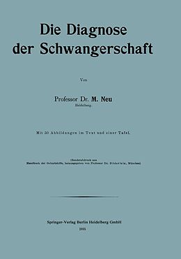 E-Book (pdf) Die Diagnose der Schwangerschaft von Maximilian Neu
