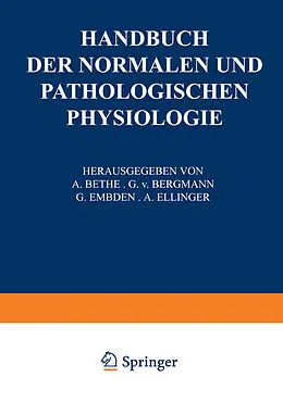 E-Book (pdf) Receptionsorgane 1. Tangoreceptoren, Thermoreceptoren, Chemoreceptoren, Phonoreceptoren, Statoreceptoren von W. v. Buddenbrock, M. H. Fischer, M. v. Frey