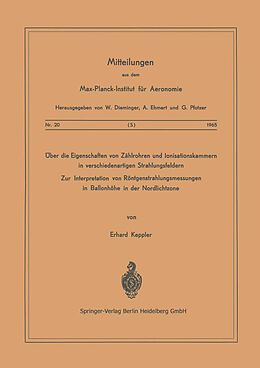 E-Book (pdf) Über die Eigenschaften von Zählrohren und Ionisationskammern in verschiedenartigen Strahlungsfeldern von E. Keppler