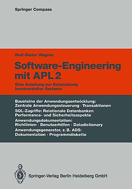 Kartonierter Einband Software-Engineering mit APL2 von Wulf-Dieter Wagner