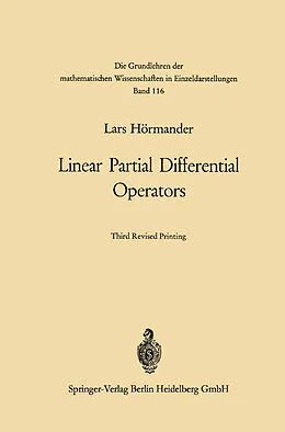 E-Book (pdf) Linear Partial Differential Operators von Lars Hörmander