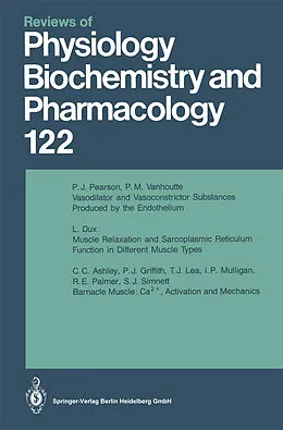 Kartonierter Einband Reviews of Physiology, Biochemistry and Pharmacology von M. P. Blaustein, H. Grunicke, E. Habermann