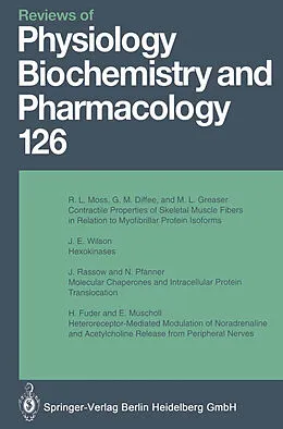Kartonierter Einband Reviews of Physiology, Biochemistry and Pharmacology von M. P. Blaustein, H. Reuter, H. Grunicke