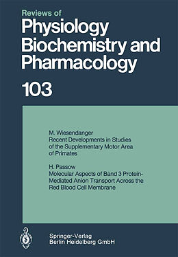 Kartonierter Einband Reviews of Physiology, Biochemistry and Pharmacology 103 von 