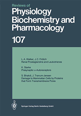 Kartonierter Einband Reviews of Physiology, Biochemistry and Pharmacology von P. F. Baker, W. Singer, U. Trendelenburg