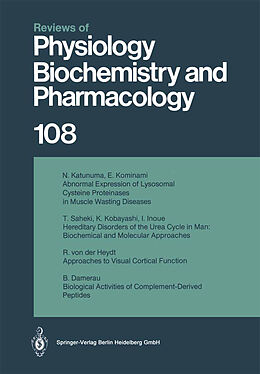 Kartonierter Einband Reviews of Physiology, Biochemistry and Pharmacology von 