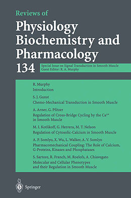 Kartonierter Einband Reviews of Physiology Biochemistry and Pharmacology von Richard A. Murphy, G. Schultz, W. J. Lederer