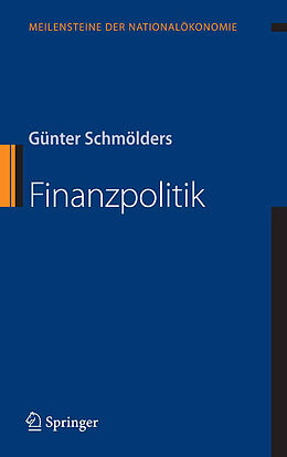 Kartonierter Einband Finanzpolitik von Günter Schmölders