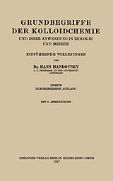 E-Book (pdf) Grundbegriffe der Kolloidchemie von Hans Handovsky