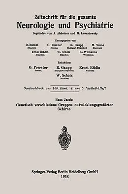 E-Book (pdf) Genetisch verschiedene Gruppen entwicklungsgestörter Gehirne von Hans Jacob