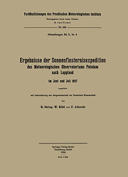E-Book (pdf) Ergebnisse der Sonnenfinsternisexpedition von Reinhard Süring, Wilhelm Kühl, Fritz Albrecht