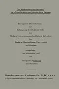 E-Book (pdf) Das Vorkommen von Squalen in pflanzlichen und tierischen Fetten von Margarita Widmann, Kurt Täufel, Helmut Thaler