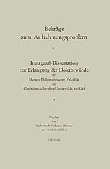 E-Book (pdf) Beiträge zum Aufrahmungsproblem von Eugen Mertens