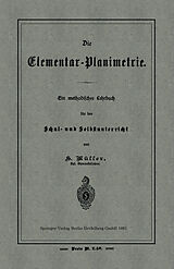 Kartonierter Einband Die Elementar-Planimetrie von H. Müller