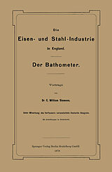 Kartonierter Einband Die Eisen- und Stahl-Industrie in England von William Siemens