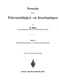 E-Book (pdf) Versuche über die Widerstandsfähigkeit von Kesselwandungen von C. BACH