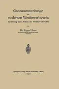E-Book (pdf) Sinnzusammenhänge im modernen Wettbewerbsrecht von Eugen Ulmer