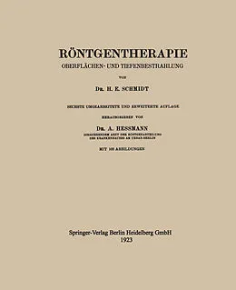 E-Book (pdf) Röntgentherapie von H. E. Schmidt, Arthur Hessmann