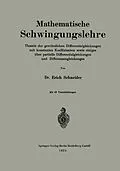 E-Book (pdf) Mathematische Schwingungslehre von Erich Schneider