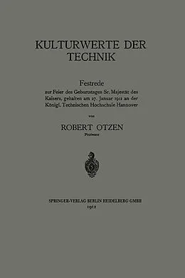 E-Book (pdf) Kulturwerte der Technik von Robert Otzen