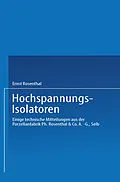 E-Book (pdf) Hochspannungs-Isolatoren von Ernst Rosenthal