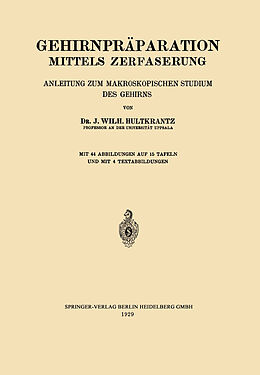 E-Book (pdf) Gehirnpräparation Mittels Zerfaserung von Johan Wilh Hultkrantz
