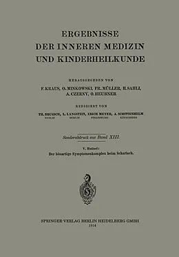 E-Book (pdf) Der bösartige Symptomenkomplex beim Scharlach von Leo Langstein, Erich Meyer, A. Schittenhelm