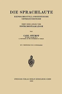 E-Book (pdf) Die Sprachlaute von Carl Stumpf