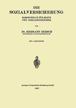 E-Book (pdf) Die Sozialversicherung von Hermann Dersch