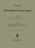 E-Book (pdf) Versuche über die Widerstandsfähigkeit von Kesselwandungen von C. BACH