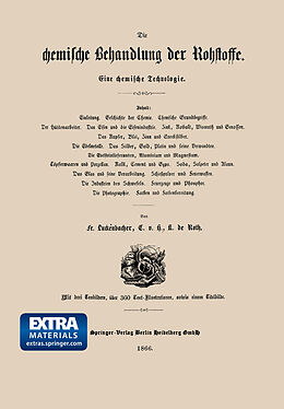 Kartonierter Einband Die chemische Behandlung der Rohstoffe von Franz Luckenbacher, Karl de Roth