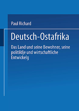 Kartonierter Einband Deutsch-Ostafrika von Paul Reichard