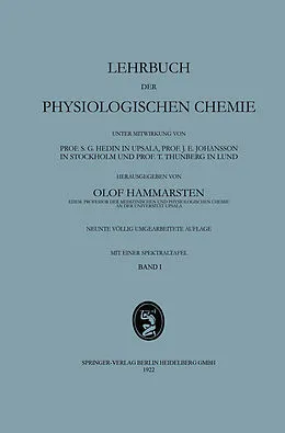 E-Book (pdf) Lehrbuch der Physiologischen Chemie von Olof Hammarsten